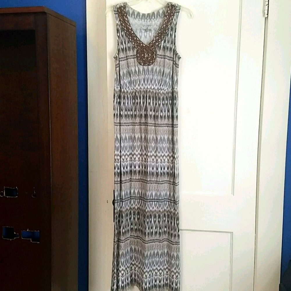 Sonoma Multicolored Cotton Modal Maxi Dress